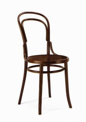  THONET SEDIA BISTROT Michael Thonet Sedia originale Thonet con struttura in faggio curvato a vapore e seduta in legno stampato.
Finiture in legno tinto ( vedi foto n. 3) Finiture in legno laccato ( vedi foto n. 4 )